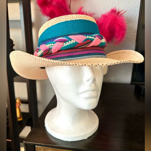 Vintage Woven Embellished Braid Hat - Picture 2 of 12
